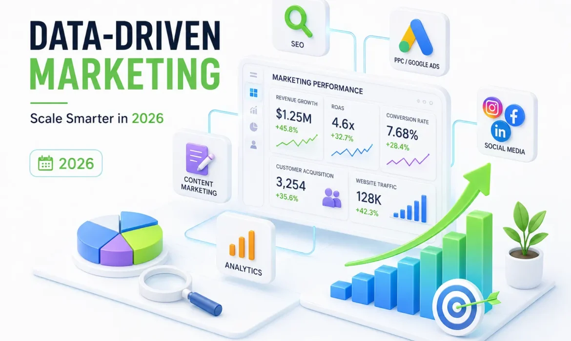 Data-driven marketing agency strategy for scaling business in 2026